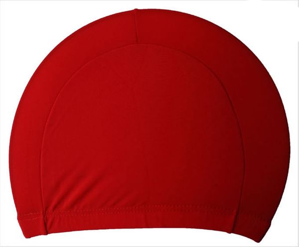 

elastic water nylon proof fabric protect ears long hair sports swim pool hat swimming cap for men & women adults