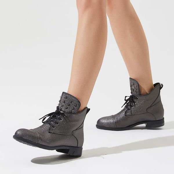 

flo alico06y skin silver women boots butigo, Black