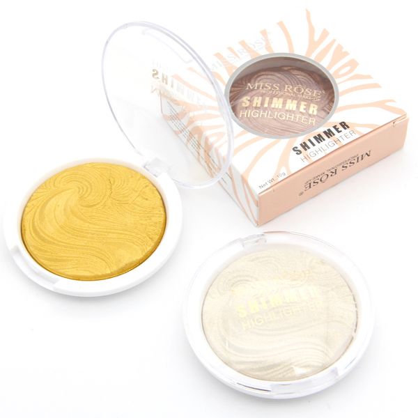 

1 pc bronzer and highlighter pressed powder shimmer brighten up contour powder palette makeup bronzer and highlighter