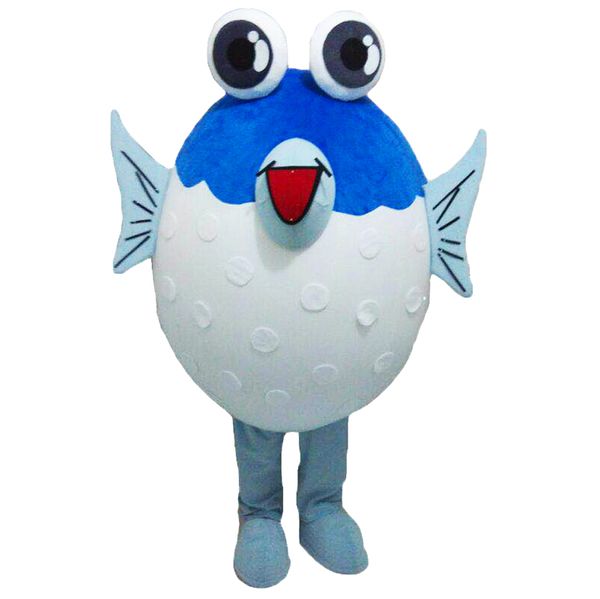 Profissional personalizado Puffer Fish Mascot Costume personagem de peixe Marinho roupas Roupas festival de Halloween Do Partido Do Vestido Extravagante