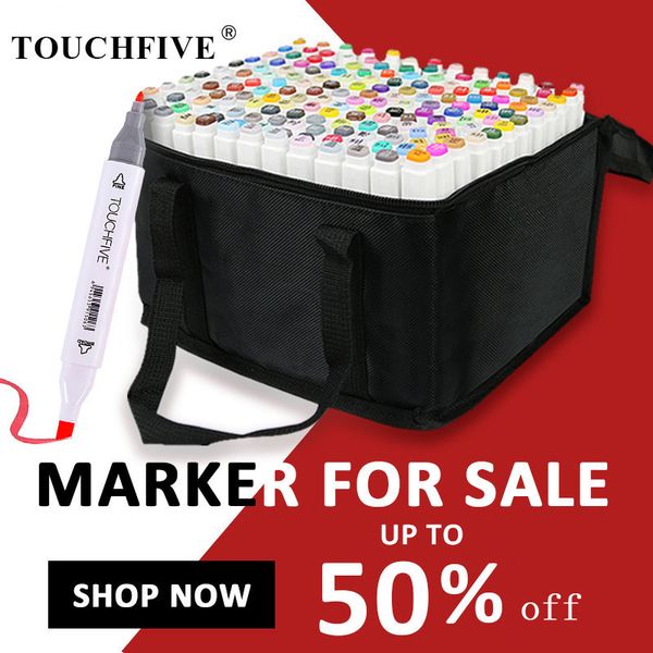 

touchfive sketch markers pens set dual head art paint pen draw manga marker coloring drawer suppliy student hand-paint pen