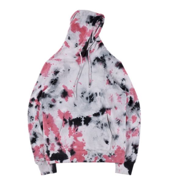 

mens designer casual hoodies spring long sleeve pullover loose hommes zipper sweatshirts ashbury dyed high street tie dye hoodies, Black