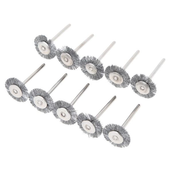 

10x steel wire wheel brushes cup rust accessories rotary tool