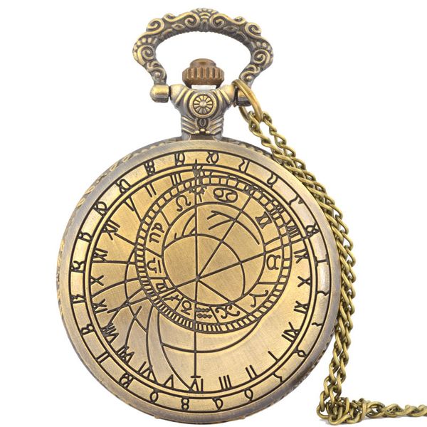 Commercio all'ingrosso 50 pz/lotto vintage incisione carattere romano bussola mappatura modello orologio da tasca vintage uomo donna modelli antichi orologio da tavolo tuo