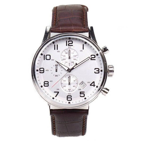 

New Brown Collection Chronograph Men's Watch 1512447 Leather Strap Wristwatch+ORIGINAL BOX