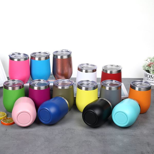 

stemless wine glass drinking cup tumbler with lid stainless steel double wall vacuum insulated travel cup 12oz kitchenwaret2i5512