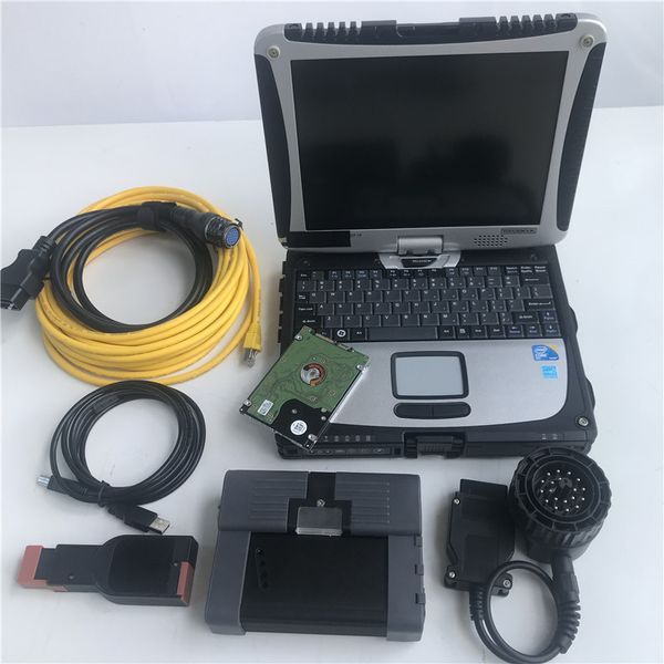 2021V Auto-Werkzeug für Bmw Expert HDD ICOM A2 B C mit Laptop CF-19 i5 CPU Toughbook Diagnose-PC 4G bereit für die Arbeit