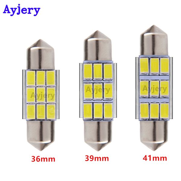 

ayjery wholesale 300pcs/lot canbus no error c5w 5630 9 smd 9 led festoon 36mm 39mm 41mm lamps auto led reading lamp 12v dc