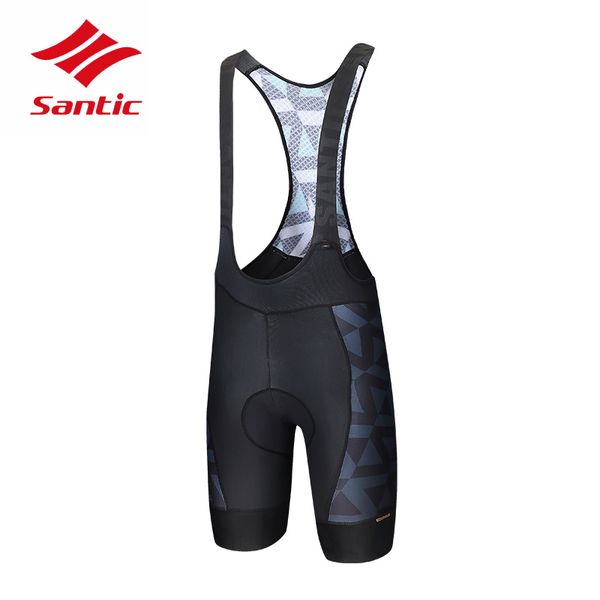 

santic men cycling bib shorts breathable road bike shorts downhill racing bicycle bermuda ciclismo