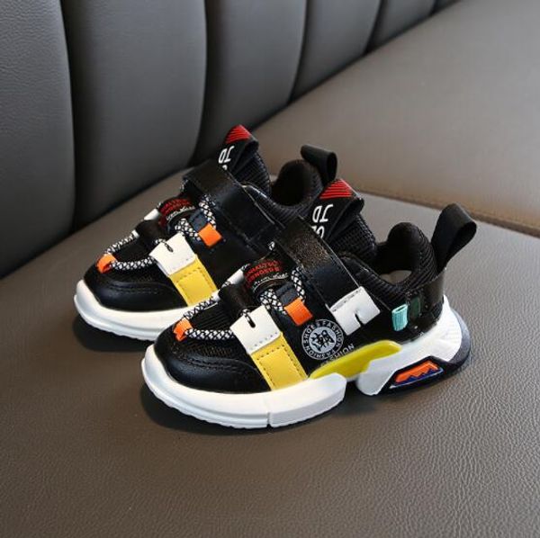 

children shoes boys sneakers girls sport shoes child leisure trainers casual breathable kids running, Black