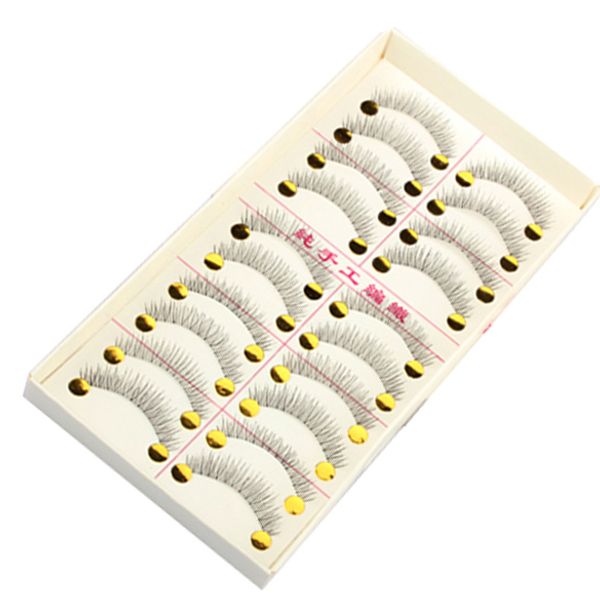 

10 pairs false eyelashes natural long thick fake charming eyes makeup tool qs888