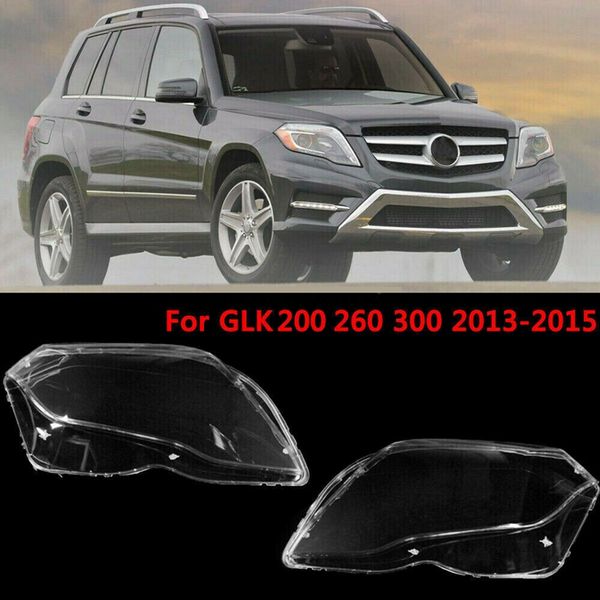 

headlight lens plastic shell cover for glk200 glk260 glk300 2013-2015(pair