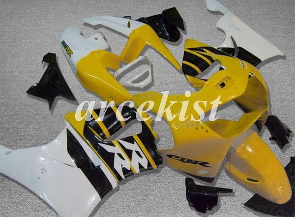 

new abs motorcycle full fairings kits fit for honda cbr900rr 919 1998 1999 cbr919rr 98 99 bodywork set yellow black white