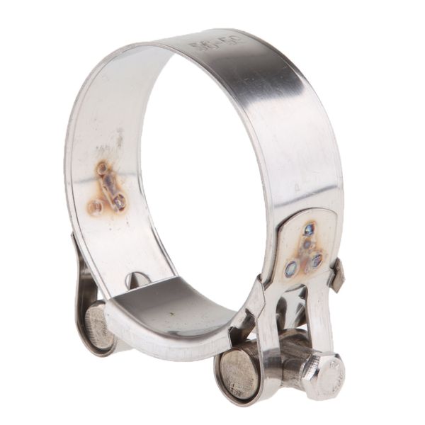 

universal motorcycle exhaust pipe clamp clip - stainless steel