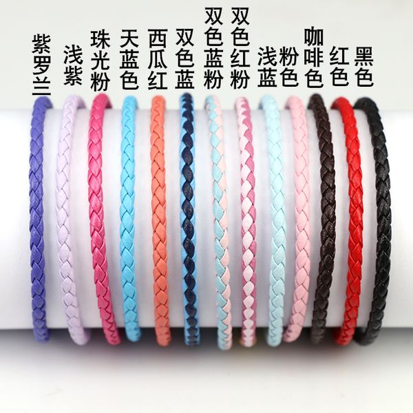 

princess 3d hard gold hard silver bracelet accessories red black leather cord bracelet transfer beads beaded mens and womens pi shou sheng