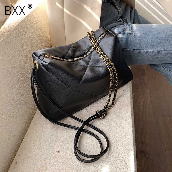 

bxx] solid color chain pu leather crossbody bags for women 2019 small lady messenger bag female lingge handbag and purses hj113