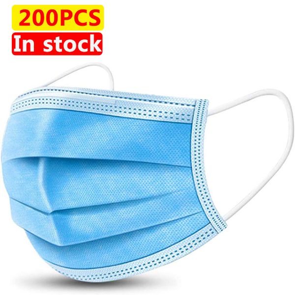

10-200pcs anti-dust safe breathable mouth mask dental disposable kids ear loop face hypoallergenic masks filter