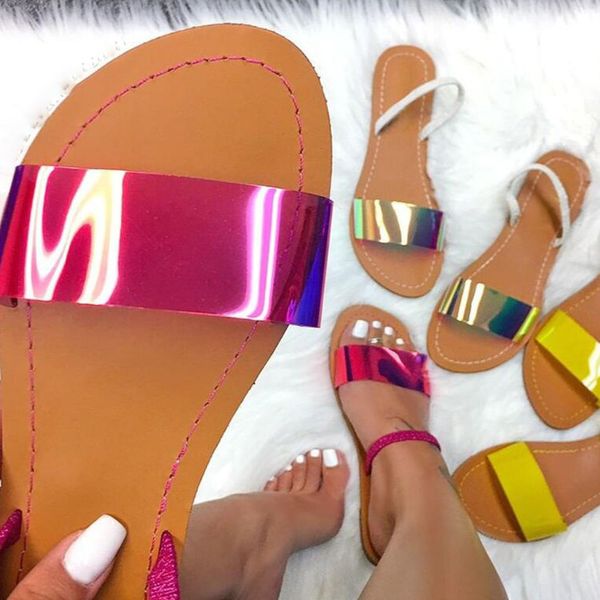 

women summer flat bling slippers casual soft jelly shoes female flip flops outdoor beach ladies slides plus size fashion sandals, Black