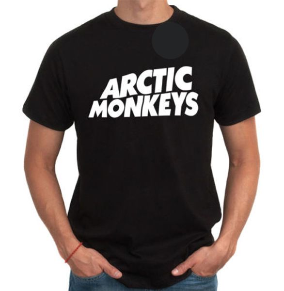 

arctic monkeys рок музыка мужская одежда повседневная короткие рукава tee футболки, White;black