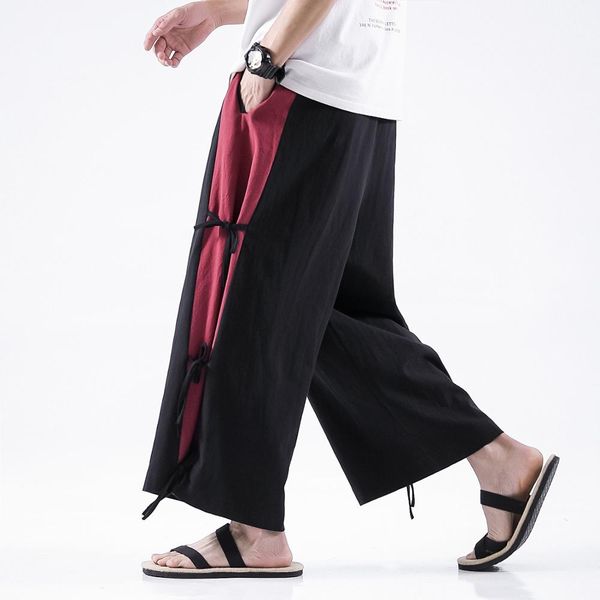 

men loose harem pants 2019 streewear harajuku mens black pants plus size vintage male summer fashions joggers trousers