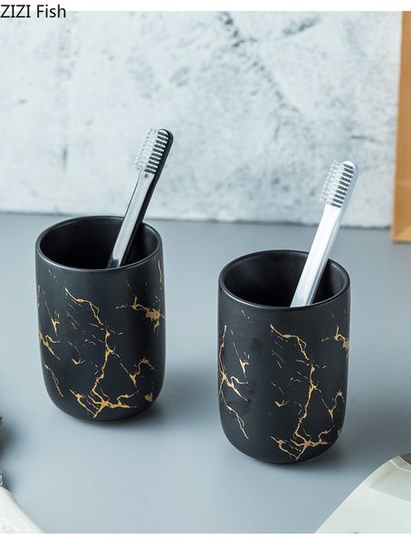 

imitation marble ceramics bathroom accessories set soap dispenser/toothbrush holder/tumbler/soap dish bathroom products