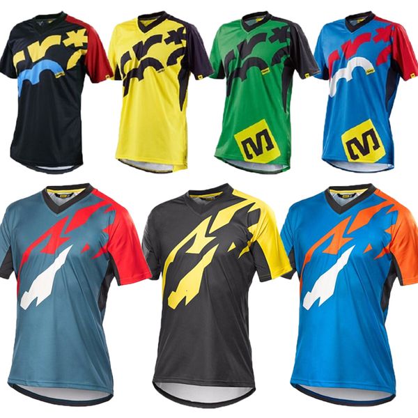 

new 2019 motorcycles short sleeve mountain bike motocross jersey bmx dh mtb bicycle t-shirt clothes sportswear downhill jersey, Black