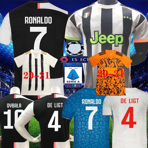 

2019 2020 juventus fourth shirt 19 20 home away jersey ronaldo soccer jerseys pjanic rabiot buffon de ligt football shirts men and kids kits, Black;yellow