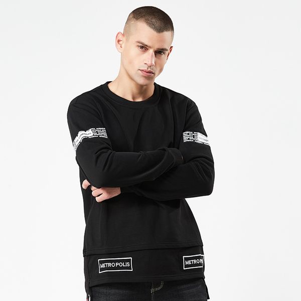 

толстовки мужские толстовка весна осень сплошной цвет мужская уличная одежда с длинным рукавом молодежные топы пальто одежда m-3xl, Black