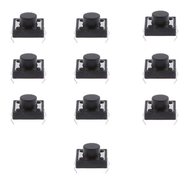 

10pieces pcb mount momentary push button tactile tact switch