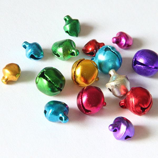 

100шт jingle bells алюминиевый сыпучие шариков маленький для фестиваль украшения партии / украшения рождественской елки / diy ремесла аксесс
