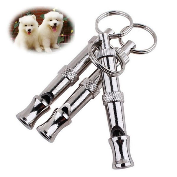 

ultrasonic flute dog training whistle with key chain aluminium alloy puppy dogs adjustable whistles sound pet supplies sep99 dog training