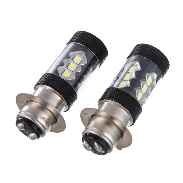 

2pc 3030 h6 motorcycle headlight front fog light white 6500k super bright white motorbike atv moto accessories head lamp bulb