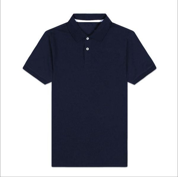 

2020 new pl53951 turn down collar clothing men polo shirt men business casual solid male polo shirt short sleeve pure cotton, White;black