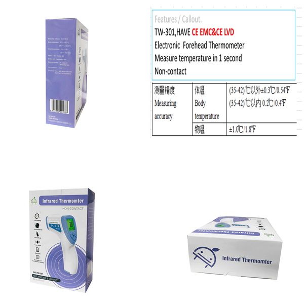 

non-contact digital infrared forehead new thermometer professional precision measurement termometro with fever alarm for baby kid & adult