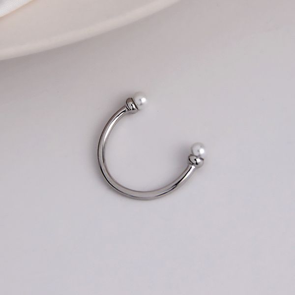 

deraa lattice 925 sterling silver ring ins niche simple fashion kaikouxiao pearl smile ring womens japanese and korean-style ring