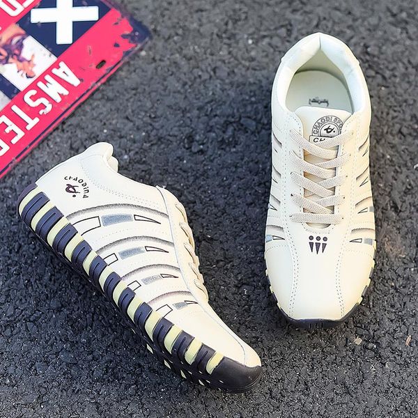

plus size pu leather rubber soles women shoes sports woman running shoes women sport sneakers summer women's beige a-425