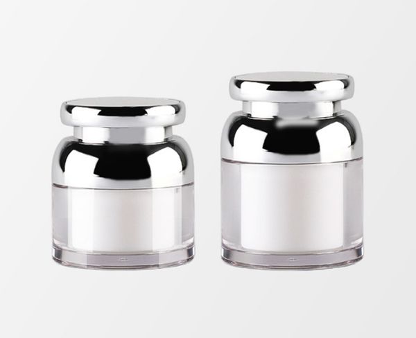 

50pcs/lot 30g 50g acrylic moisturizing cream bottle round shape face cream box empty cosmetic makeup jars container