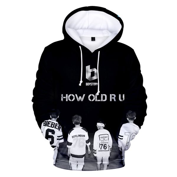 

frdun boy story character fans 3d print hoodies boy girl sweatshirt trend combination leisure wild sweatshirts streetwear, Black