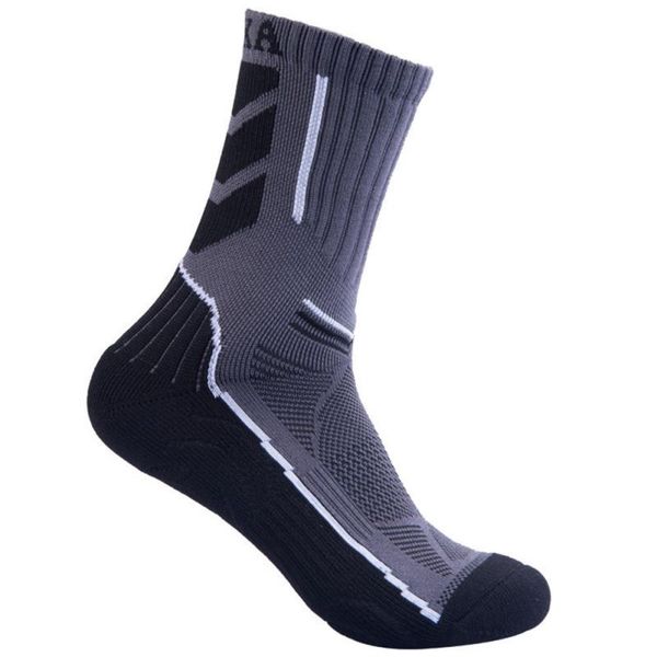 

outdoor mountaineering hiking fast dry breathable absorbent anti-bacterial socks men's high-sports socks, Black