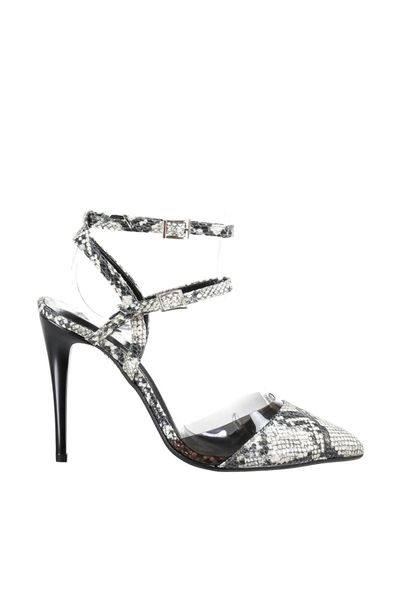 

Trendyol Black Transparent Detailed Snake Pattern Women 'S High-Heeled Shoes TAKAW20TO0016