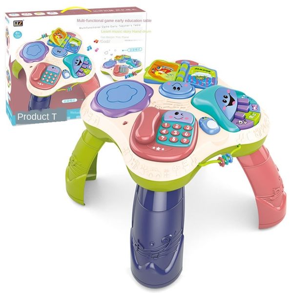 

children multifunctional table toy early childhood educational learning table old baby music & light pai pai gu baby 1 years