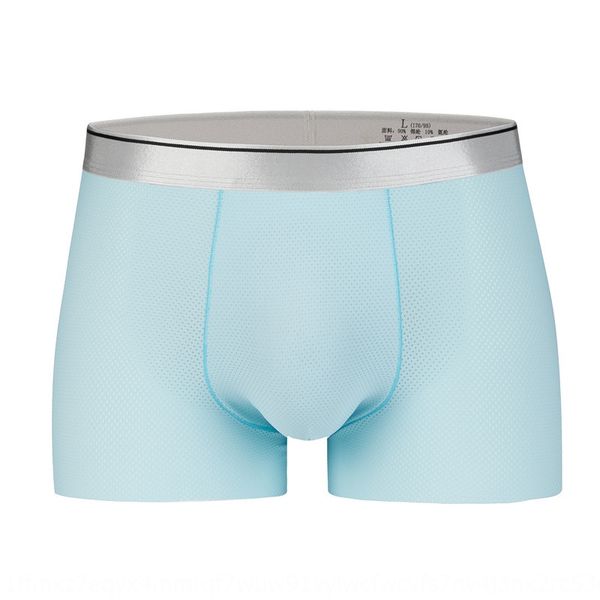 

men's underpants underpants ice silk underwear men's four-corner boxers trousers men boxers underwear men, Black;white