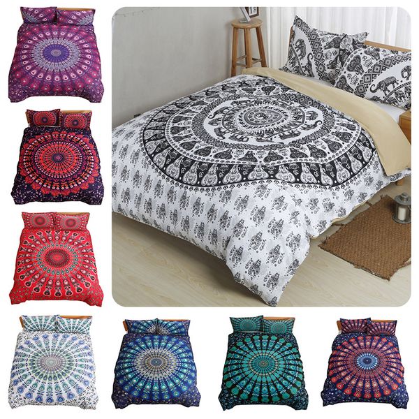 Ms O 3d Print Duvet Cover Set Mandala Ethnic Full Twin Queen King