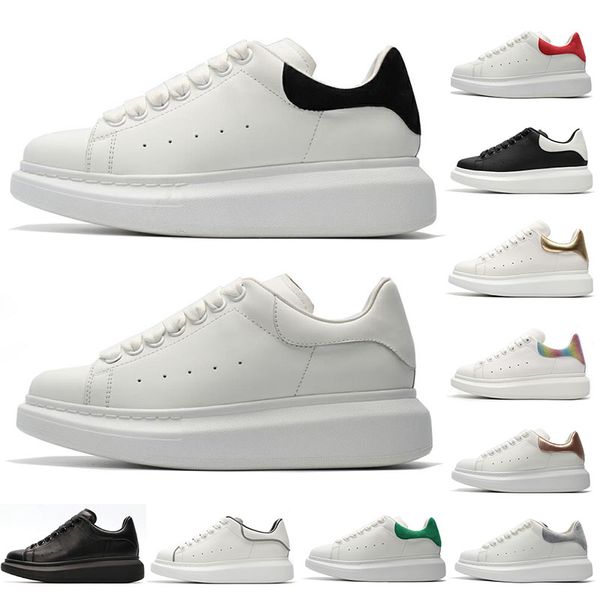 

2019New Дизайнер 3M светоотражающий белый черный кожаный повседневная обувь для деву