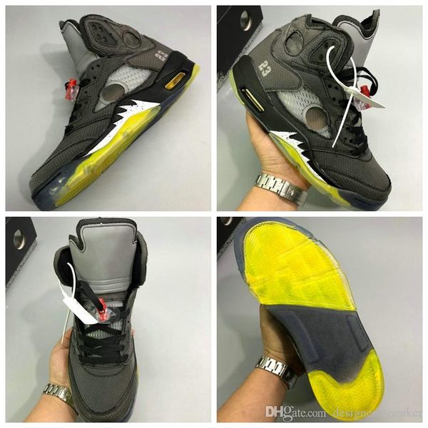 

with box 2020 off men 5s basketball shoes 5 black muslin fire red 3m reflective brand luxury designer white sneakers scarpe ct8480-001