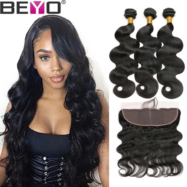 

объемная волна связки с закрытием малазийский волос пучки с закрытие человека 3 волос пучки с фронтальным закрытие free / средняя часть remy, Black;brown