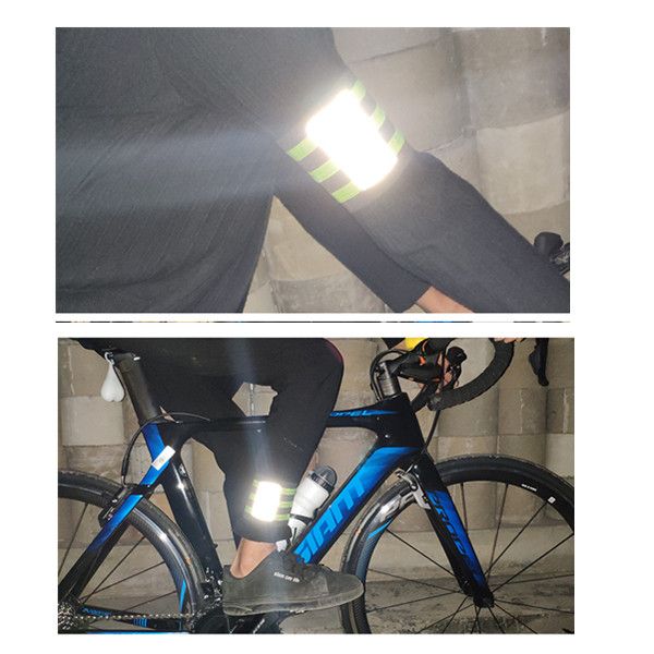 

belt straps bright safe elastic riding with reflective wrist arm straps belt and leg