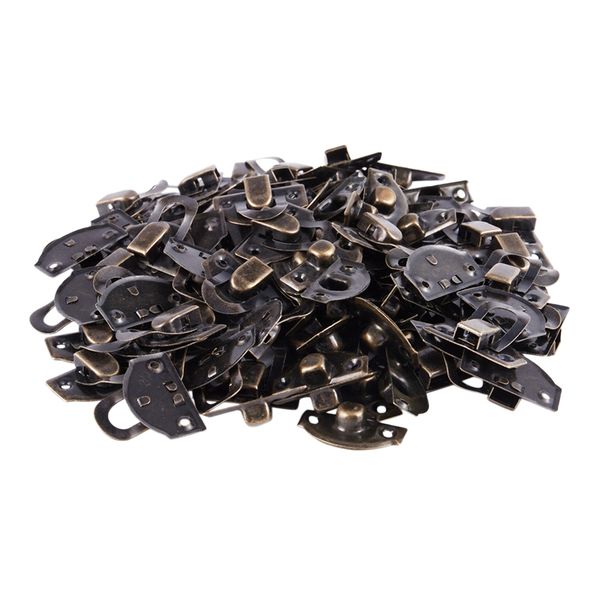 

50pcs box buckles bronze tone 3cm x2.7cm, Black