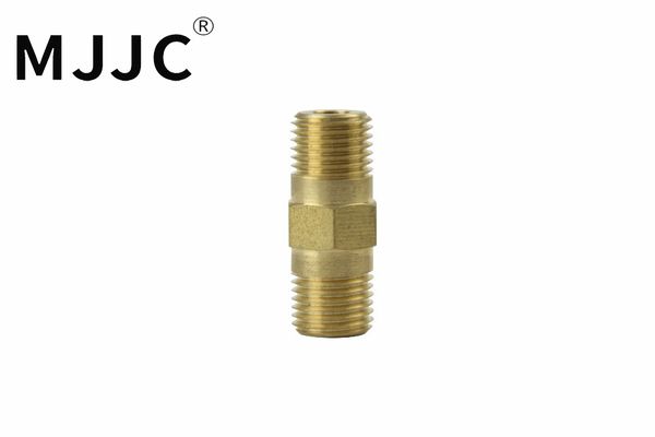 

mjjc brand double 1/4 bsp thread connection bar brass tube for mjjc foam lance and adapter with automobiles