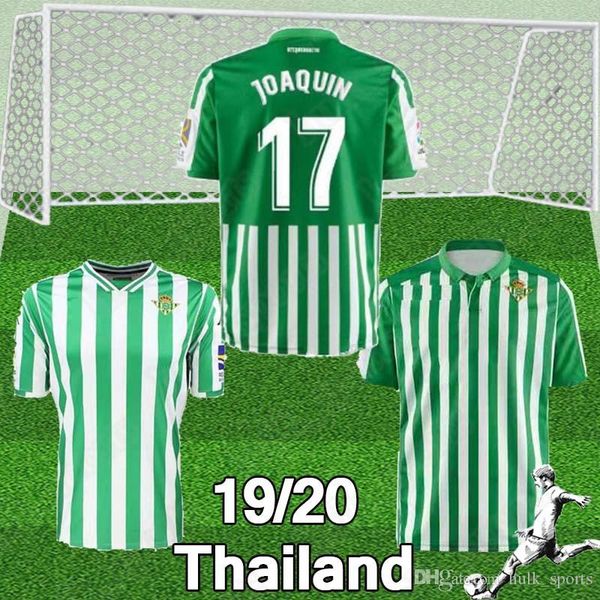 

Thai Real Betis JOAQUIN soccer jersey 2019 2020 Royal camiseta 19 20 BARTRA CARVALHO LO CELSO Camiseta de fútbol Soccer jersey